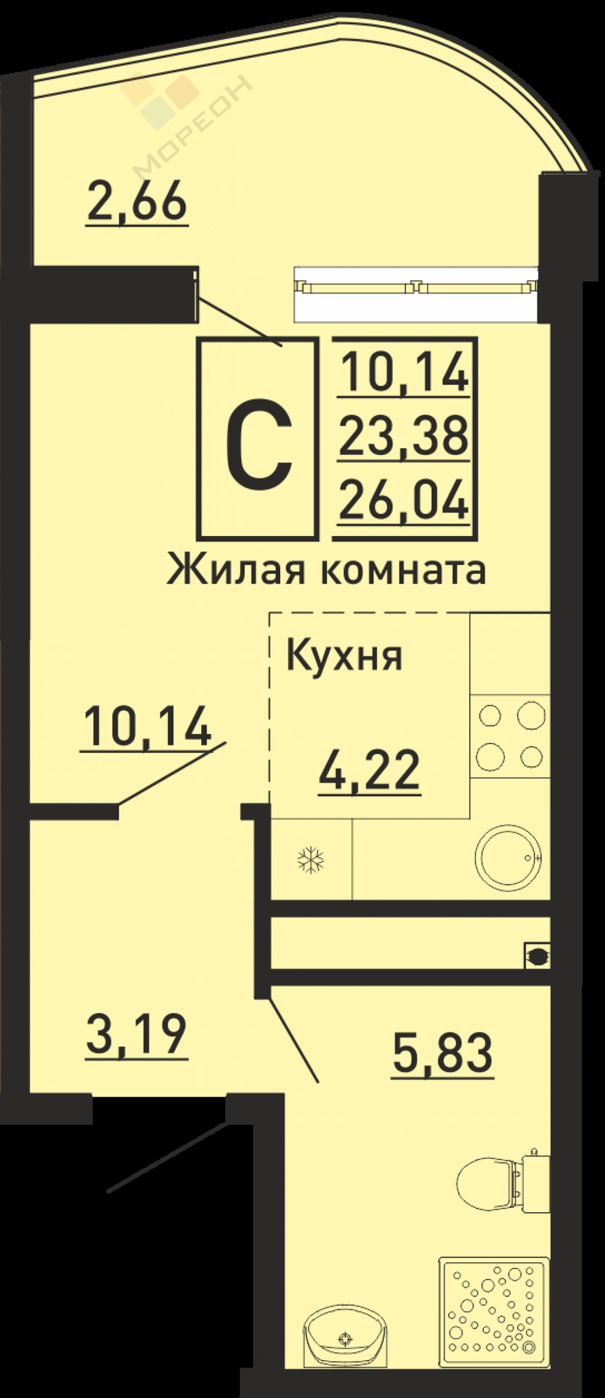 Купить квартиру за 7 500 000 рублей на Солнечная ул, 1/1