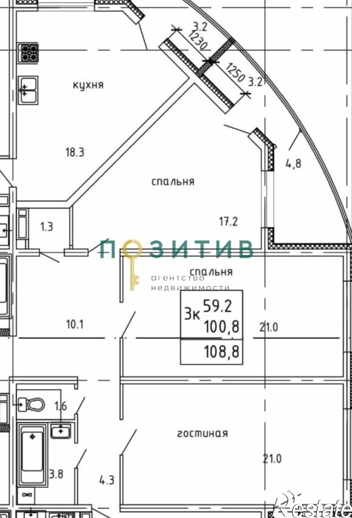 Купить квартиру за 11 370 000 рублей на 295 Стрелковой Дивизии ул, 1