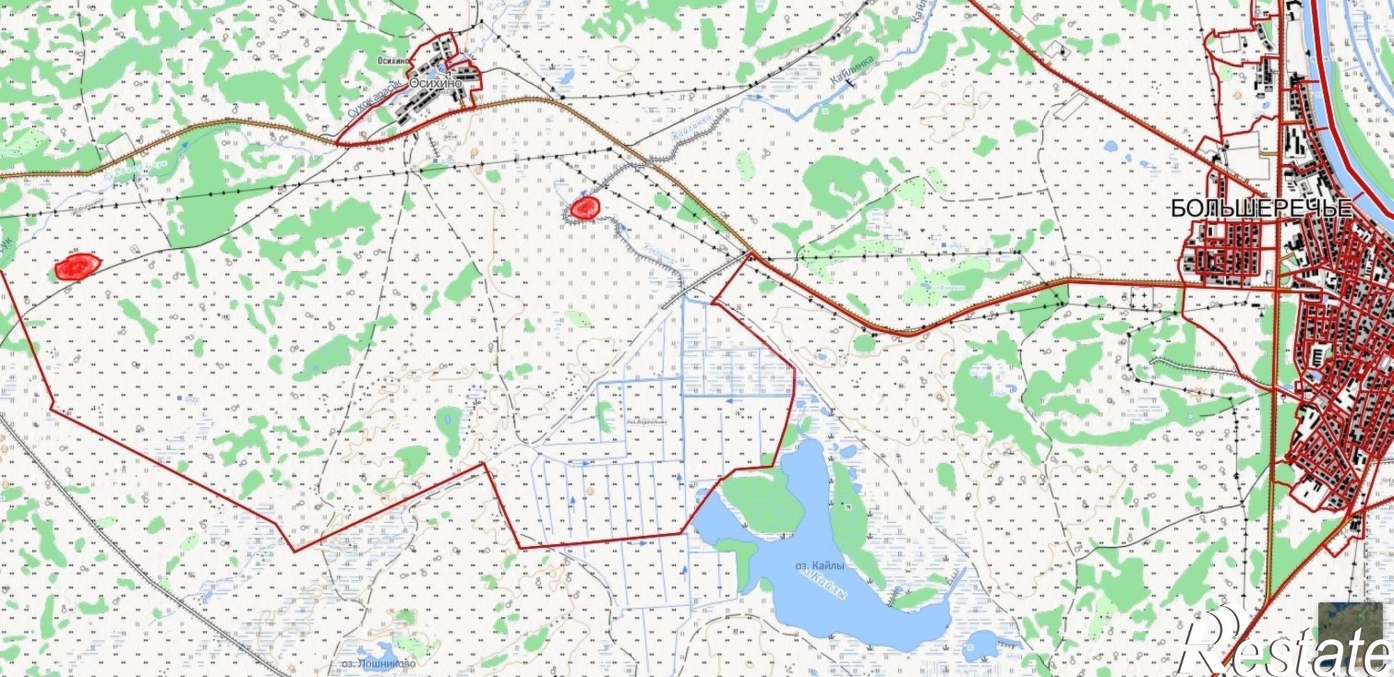 Купить землю, земельный участок за 12 000 000 рублей на Большеречье рп.