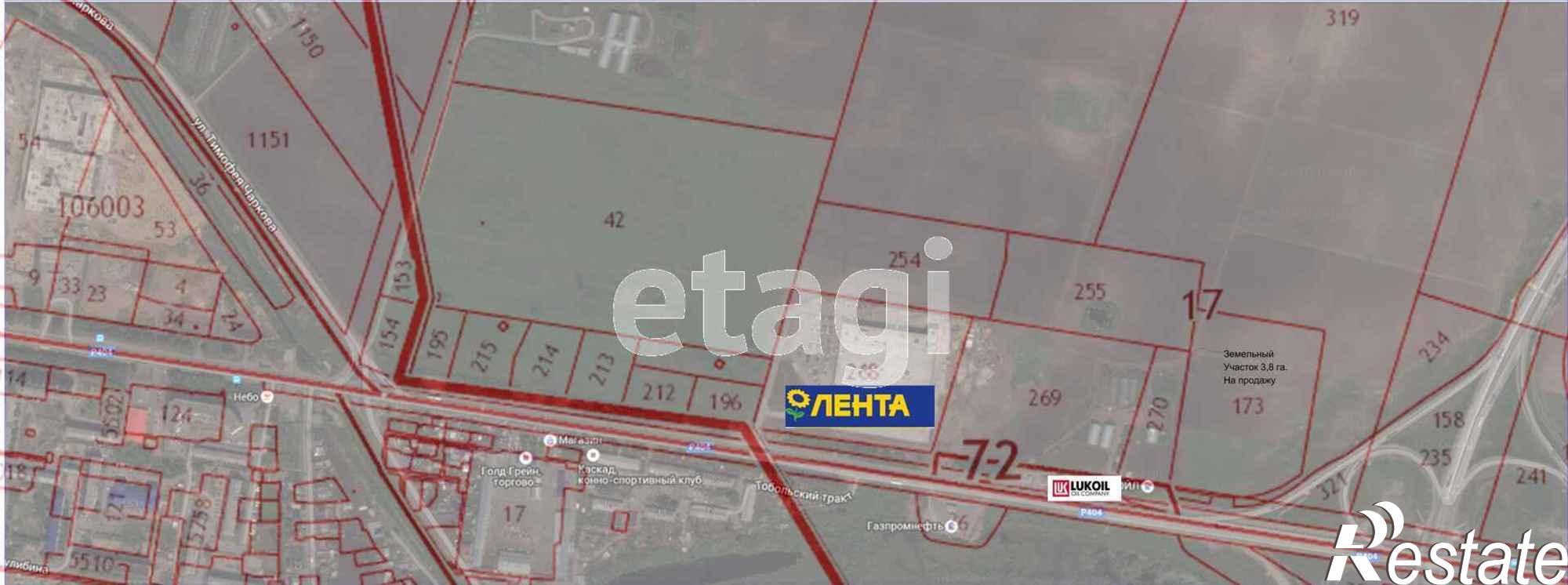 Купить землю, земельный участок за 140 600 000 рублей на Тобольский тракт