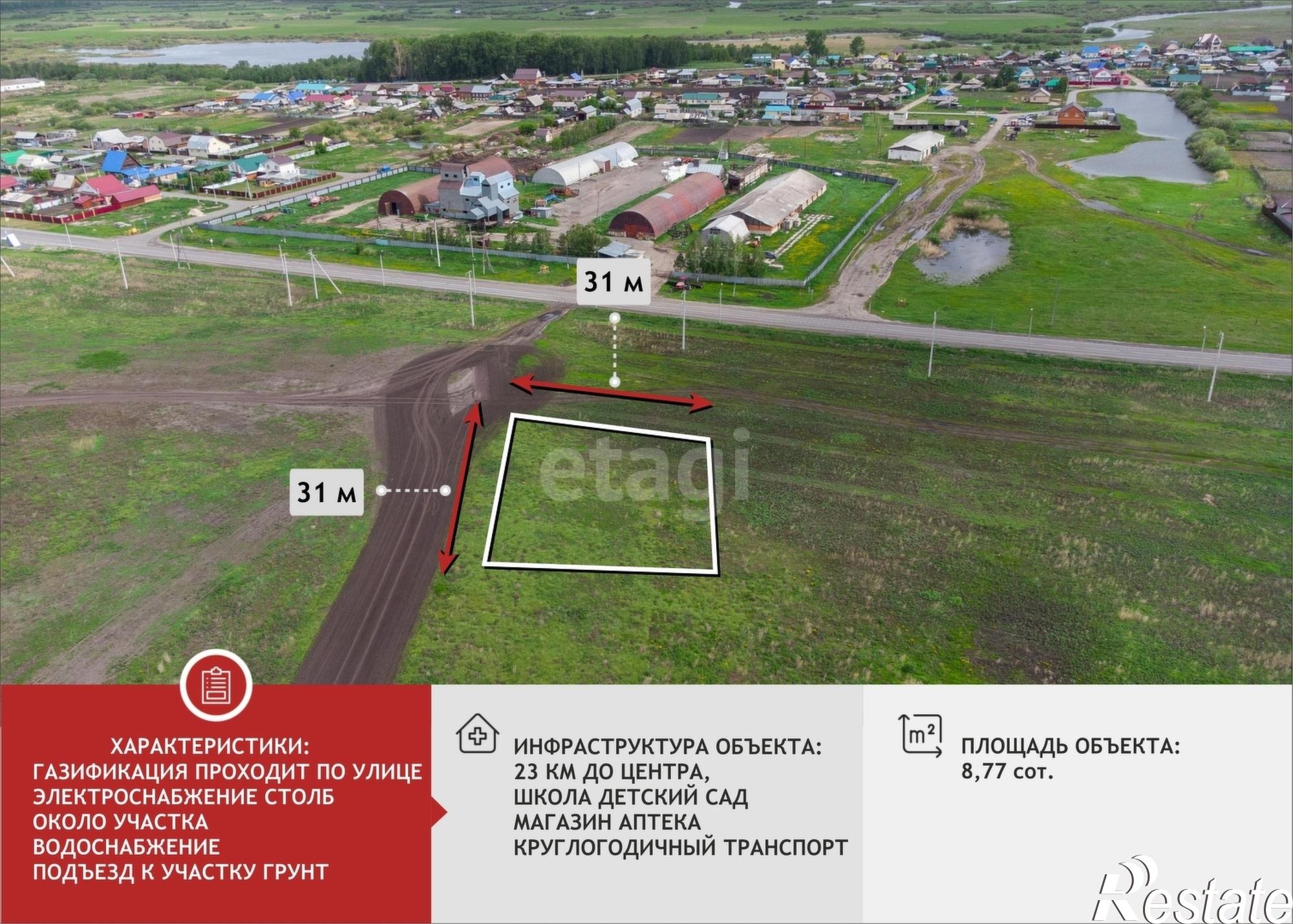 Купить землю, земельный участок за 1 350 000 рублей на Большие Акияры