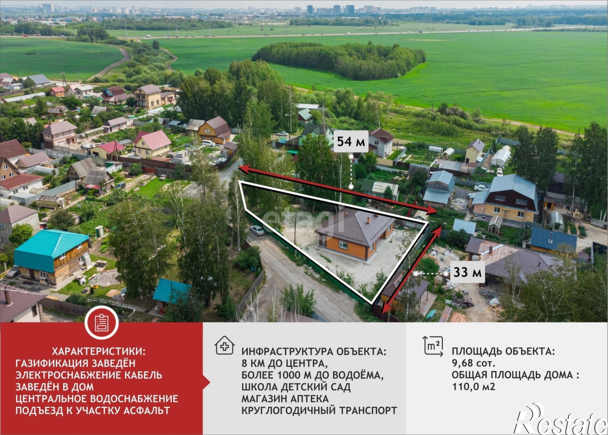 Купить дачу, дом, коттедж за 13 950 000 рублей на Южная, 21