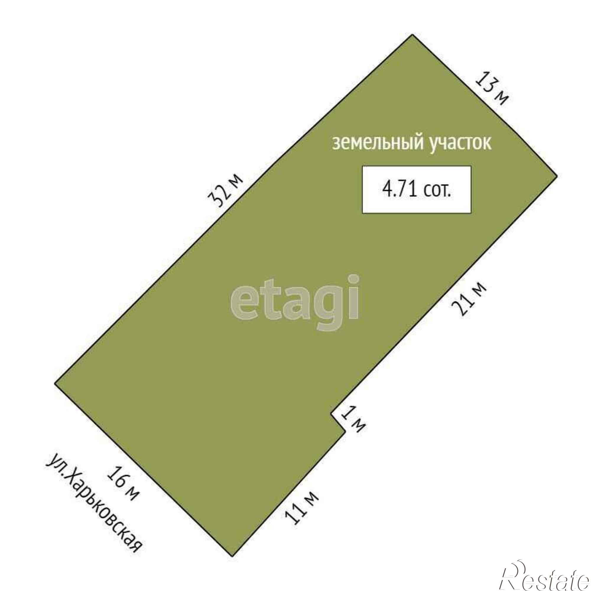 Купить землю, земельный участок за 8 900 000 рублей на Харьковская,