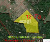 земля 1200 сот деревня Чёрная Речка