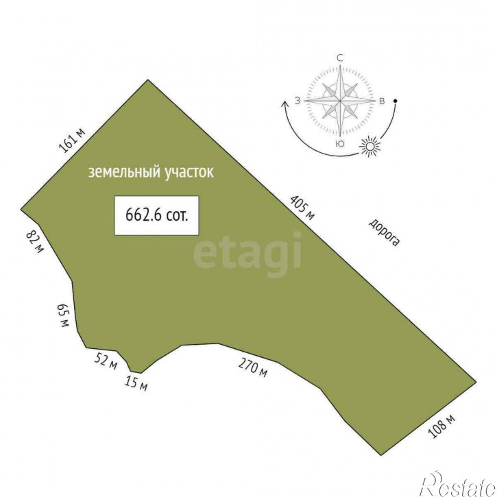 Земельный участок деревня Зырянка