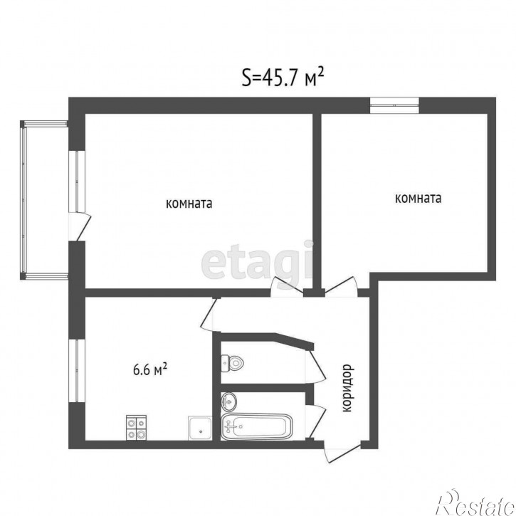 2-комн квартира Метелевская, 9