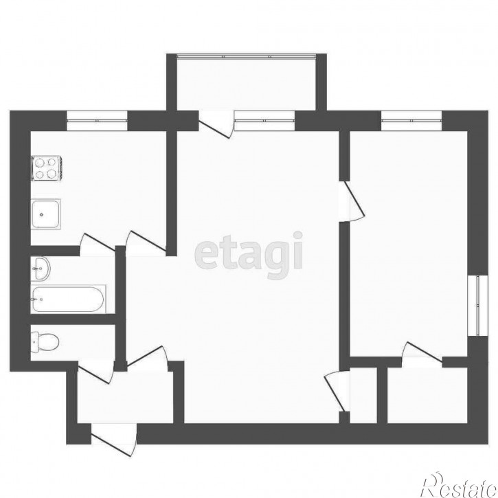 2-комн квартира Авторемонтная, 27