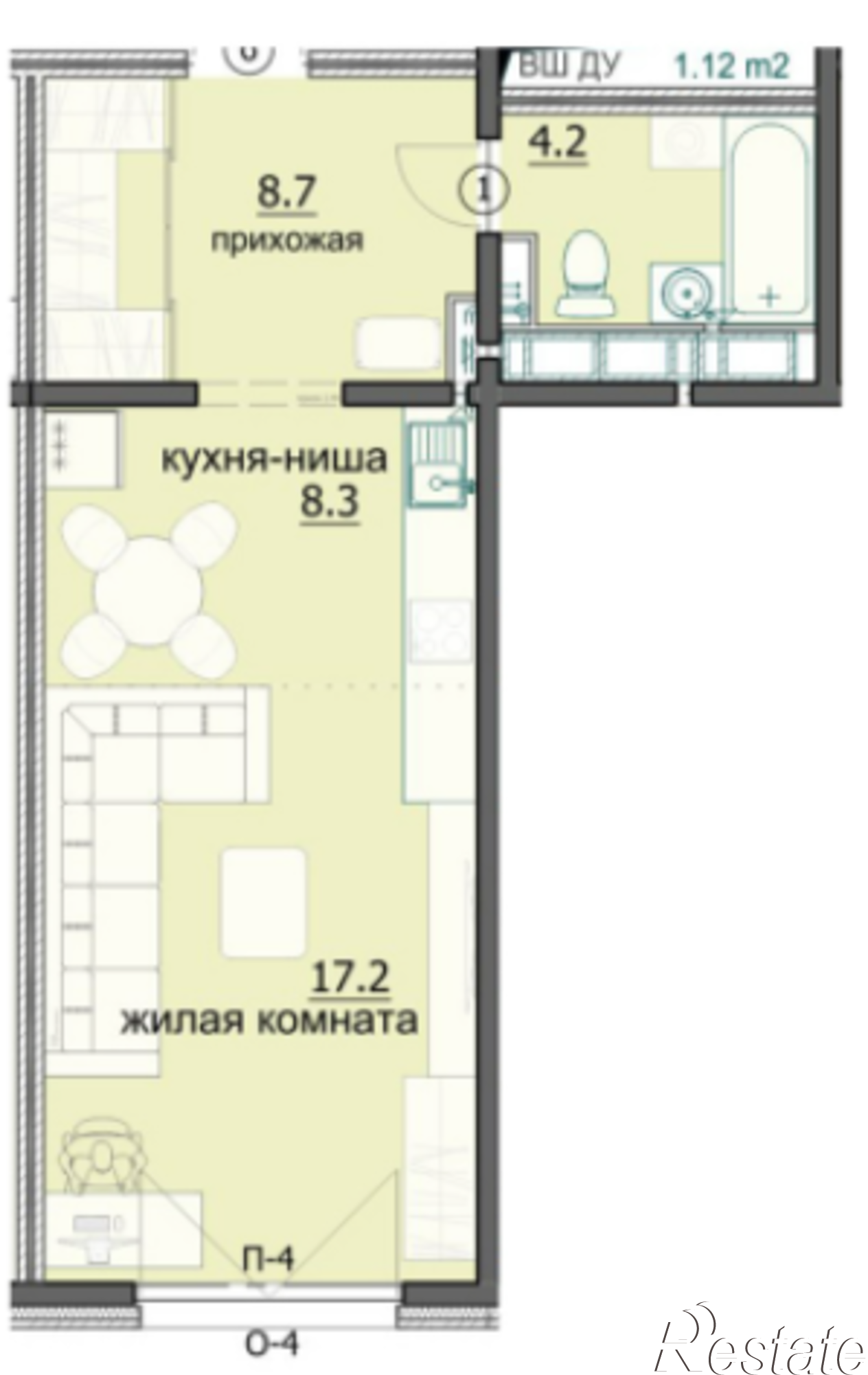 Купить квартиру за 2 976 000 рублей на улица Побочинская, 12