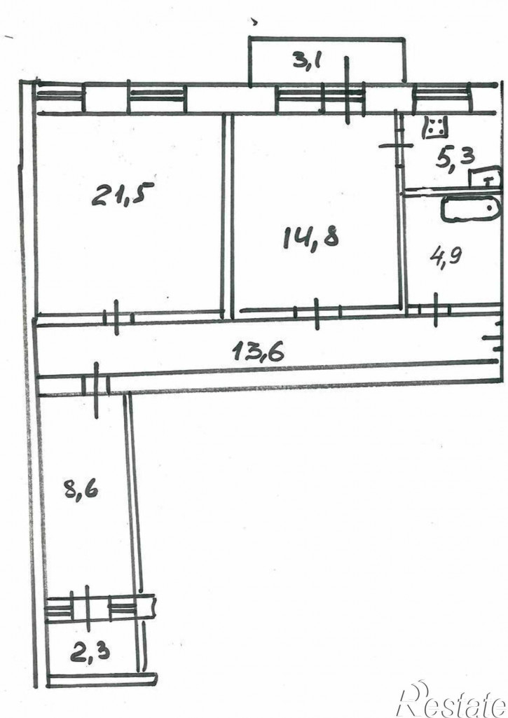 3-комн квартира Центр, Большая Садовая