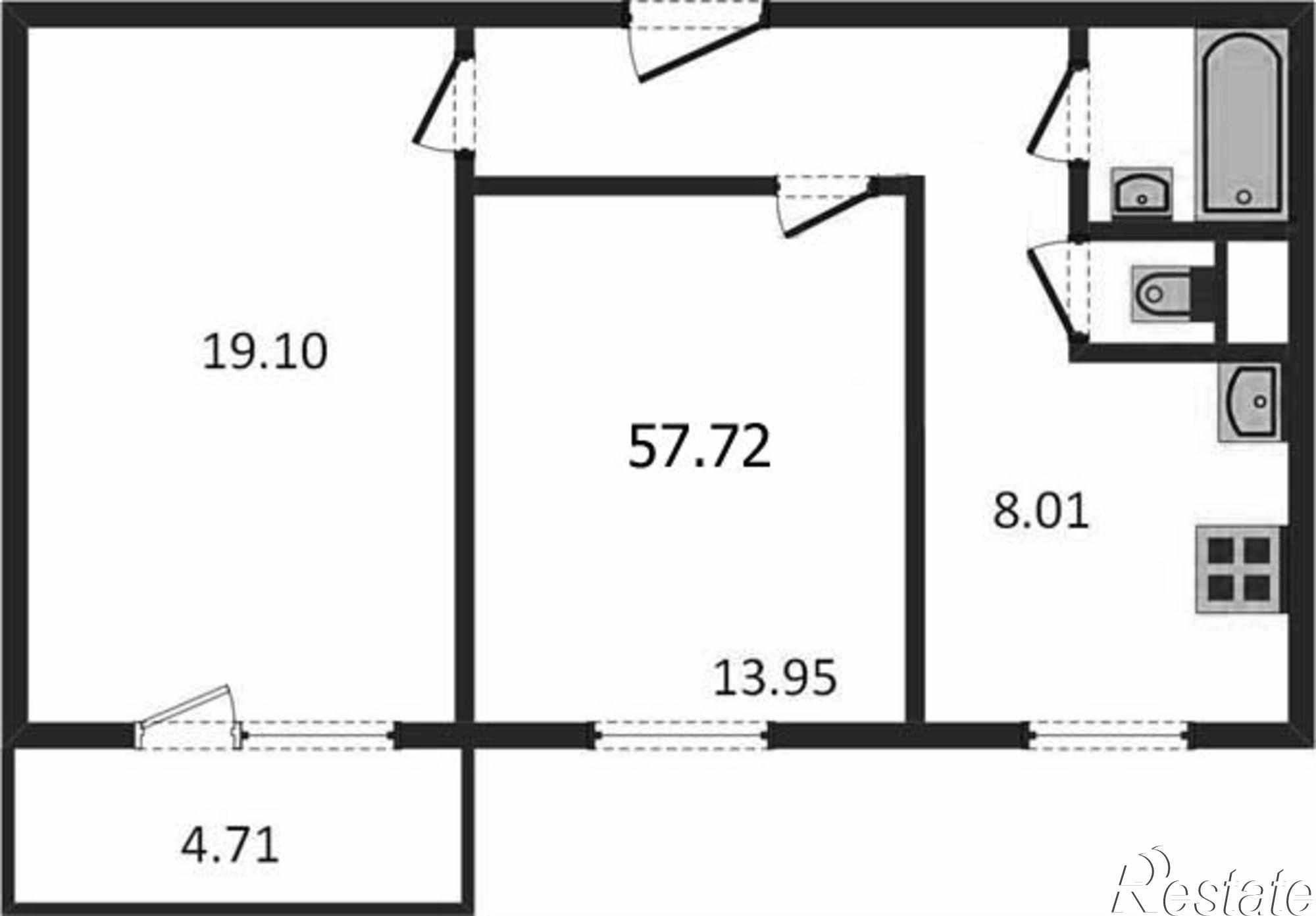 Купить квартиру за 3 422 000 рублей на проезд Можайского 3-й, 22