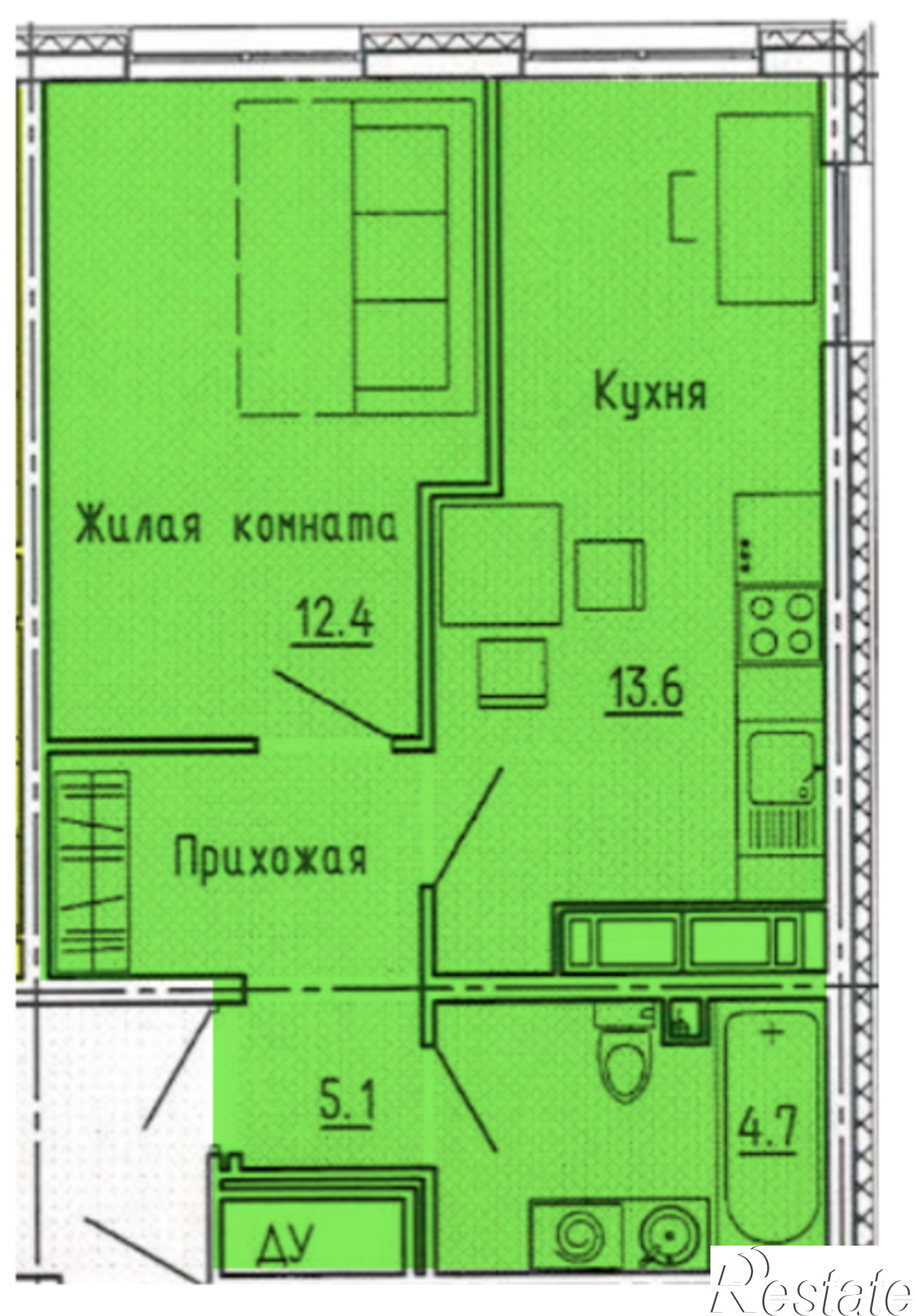 Купить квартиру за 3 436 800 рублей на ул. Побочинская, стр. 16