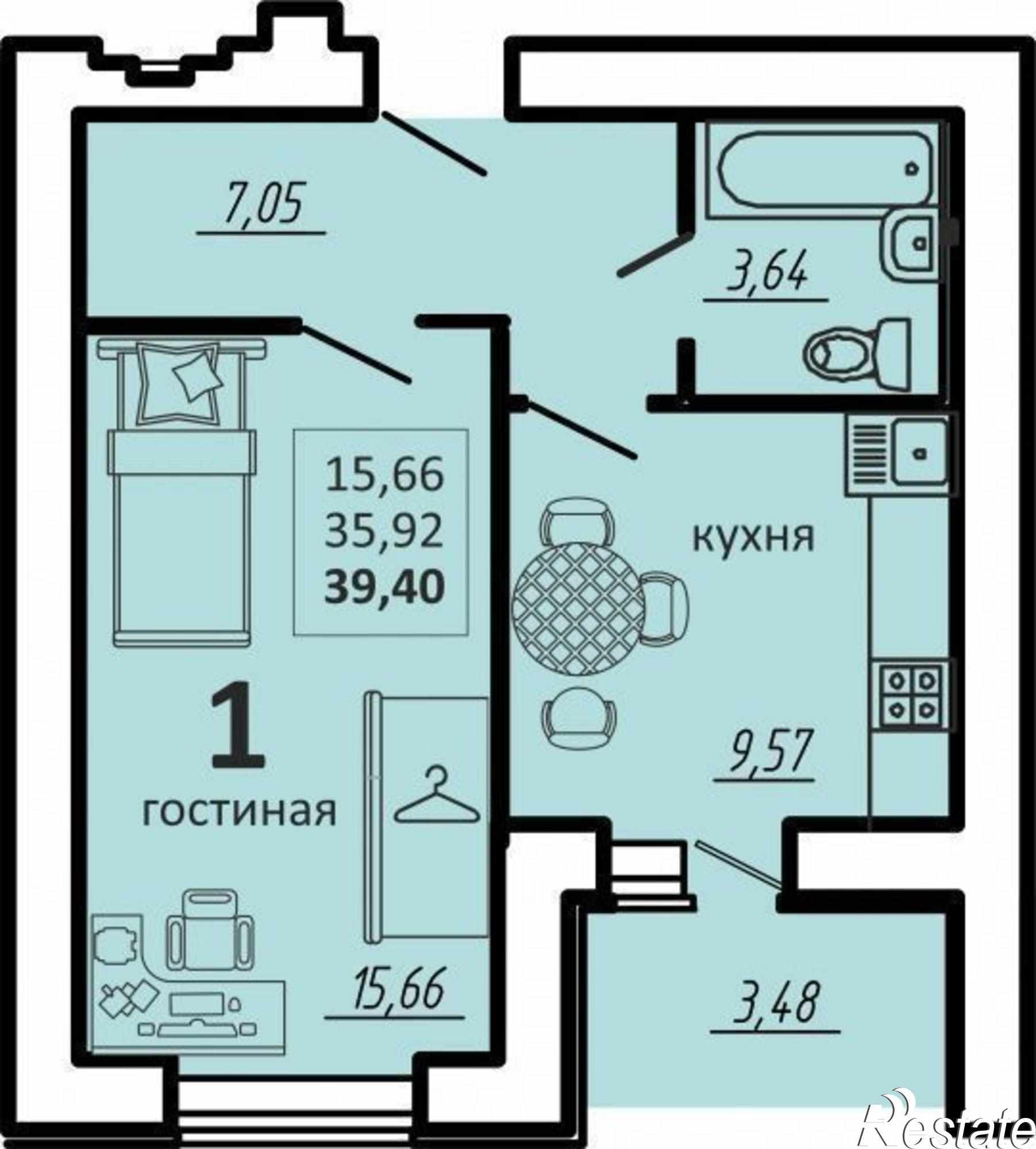 Купить квартиру за 2 698 900 рублей на Россия, Пензенский район, село Засечное, жилой комплекс Весна