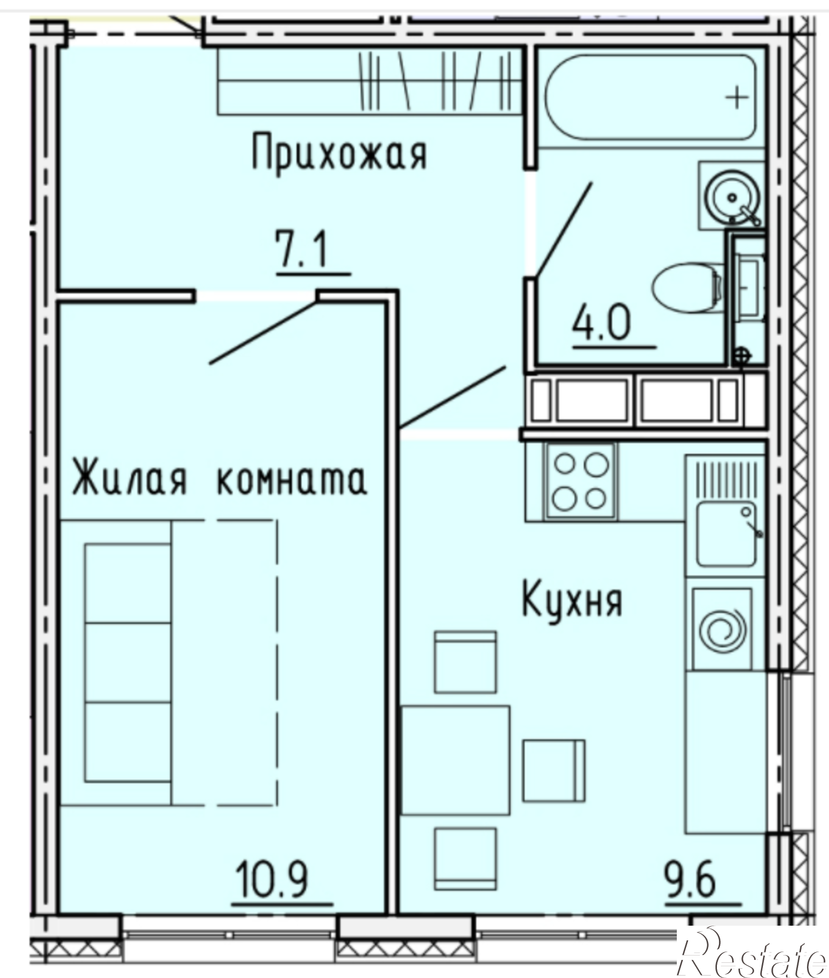 Купить квартиру за 3 096 800 рублей на ул. Побочинская, стр. 20