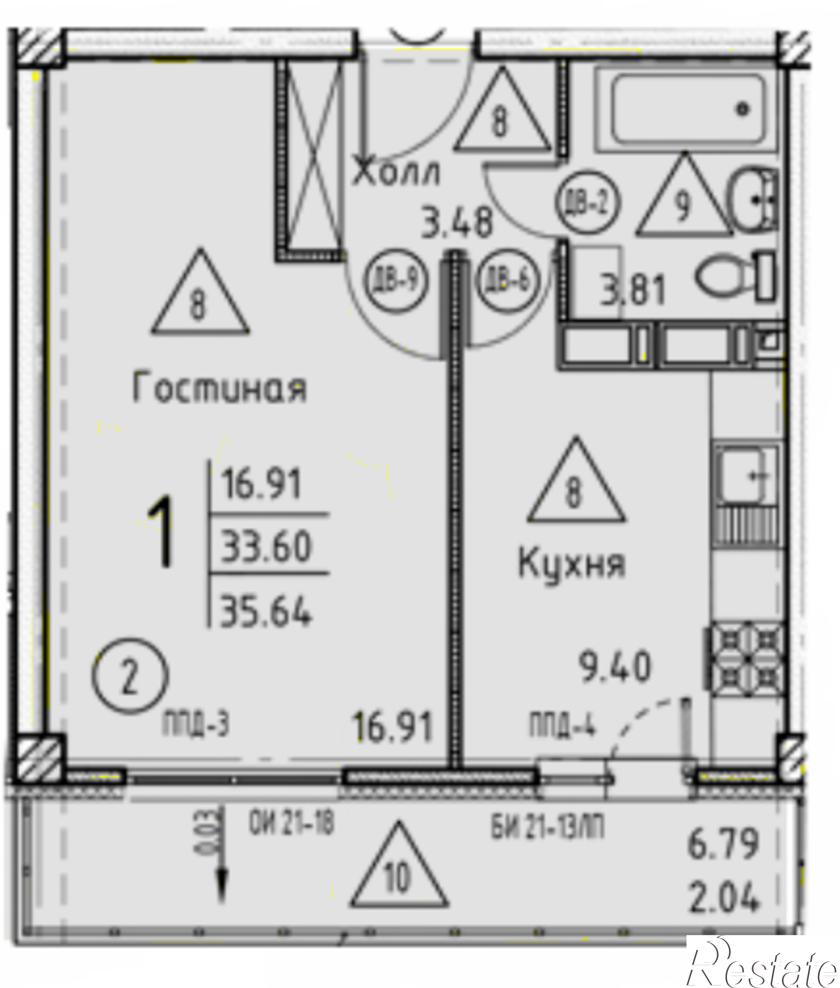 Купить квартиру за 3 978 390 рублей на ул. 65-летия Победы, стр. 11