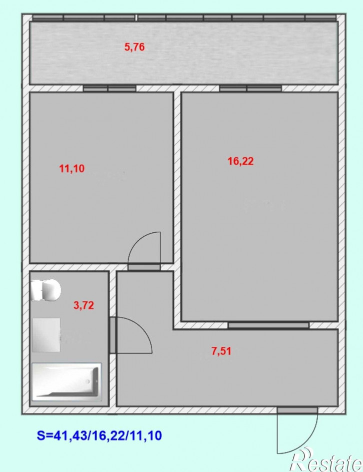2-комн квартира Зорге улица, д.94