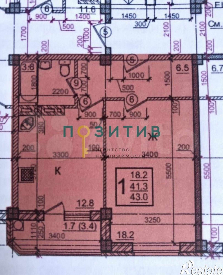 1-комн квартира Березовый пер, 13к3