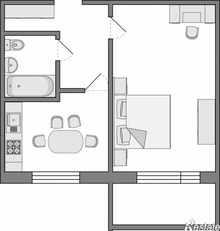 1-комн квартира Можайского 3-й проезд, 22