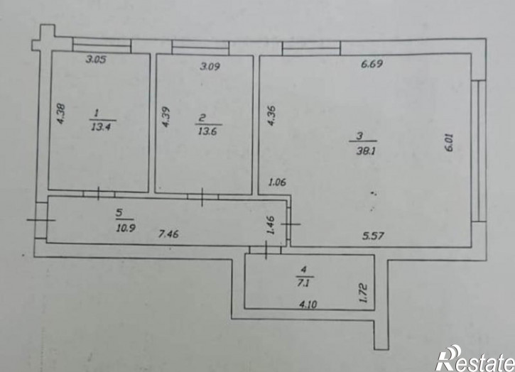 2-комн квартира Центральный район, 30
