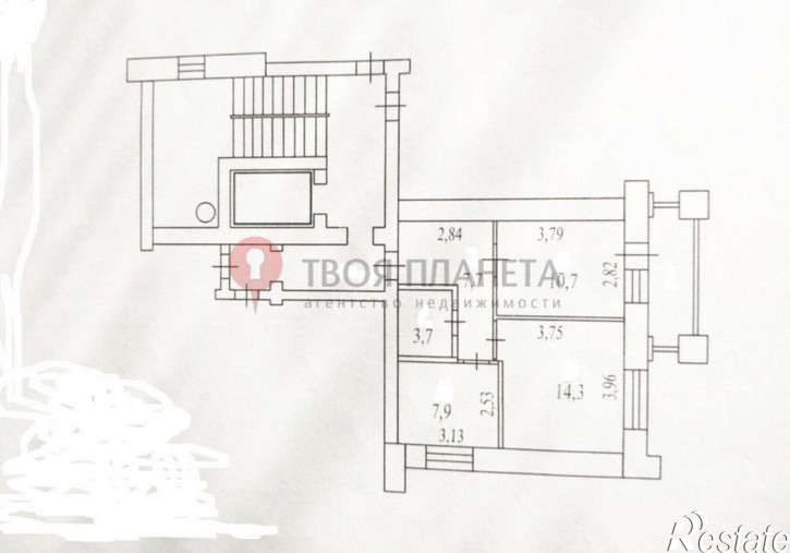2-комн квартира Кольцово,18