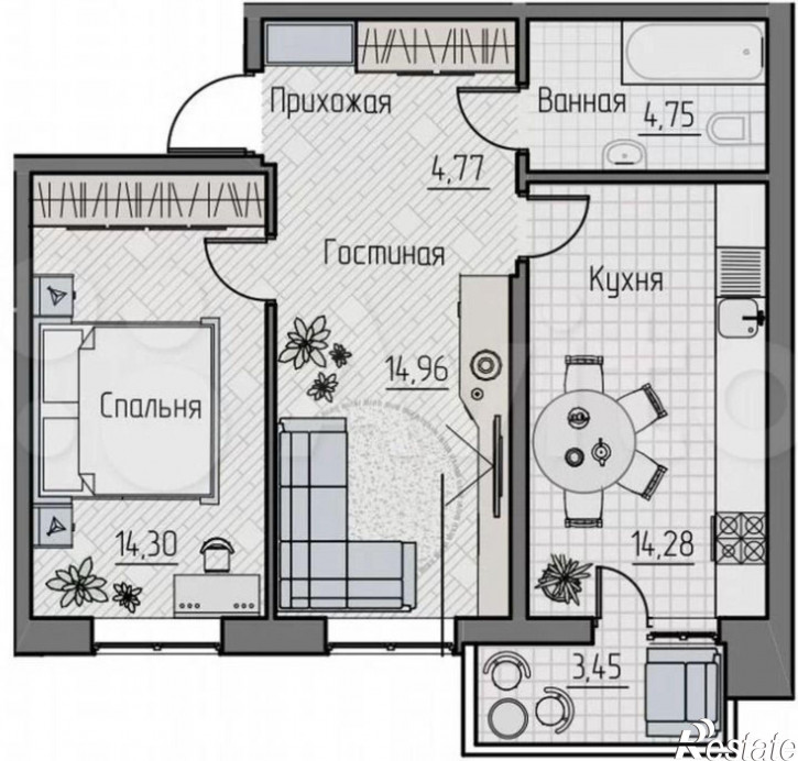 2-комн квартира Комсомольская ул, 131А