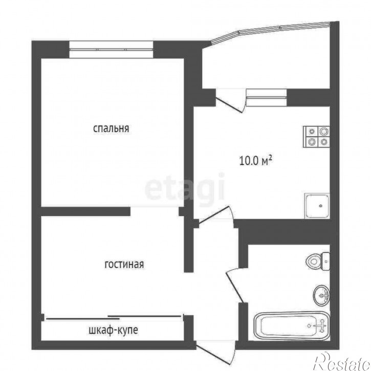 2-комн квартира Валентины Трофимовой, 13