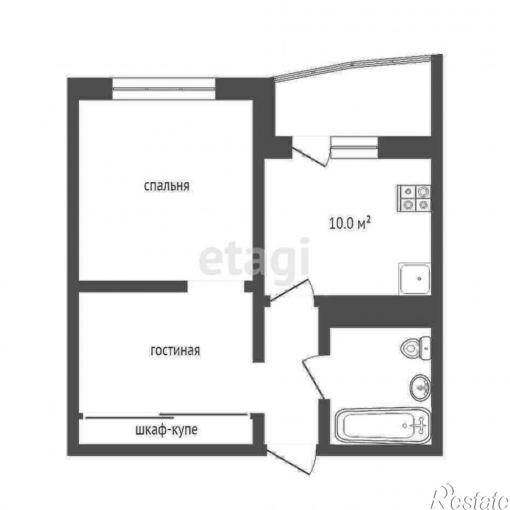 2-комн квартира Валентины Трофимовой, 13