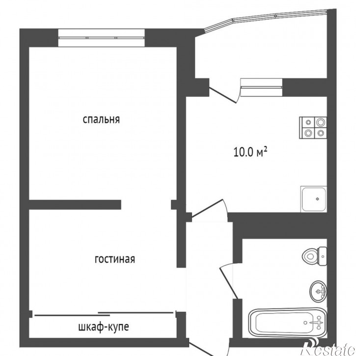 2-комн квартира Валентины Трофимовой, 13