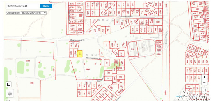 Земельный участок улица Пригородная, 19