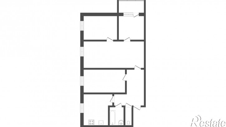 4-комн квартира Островского, 5