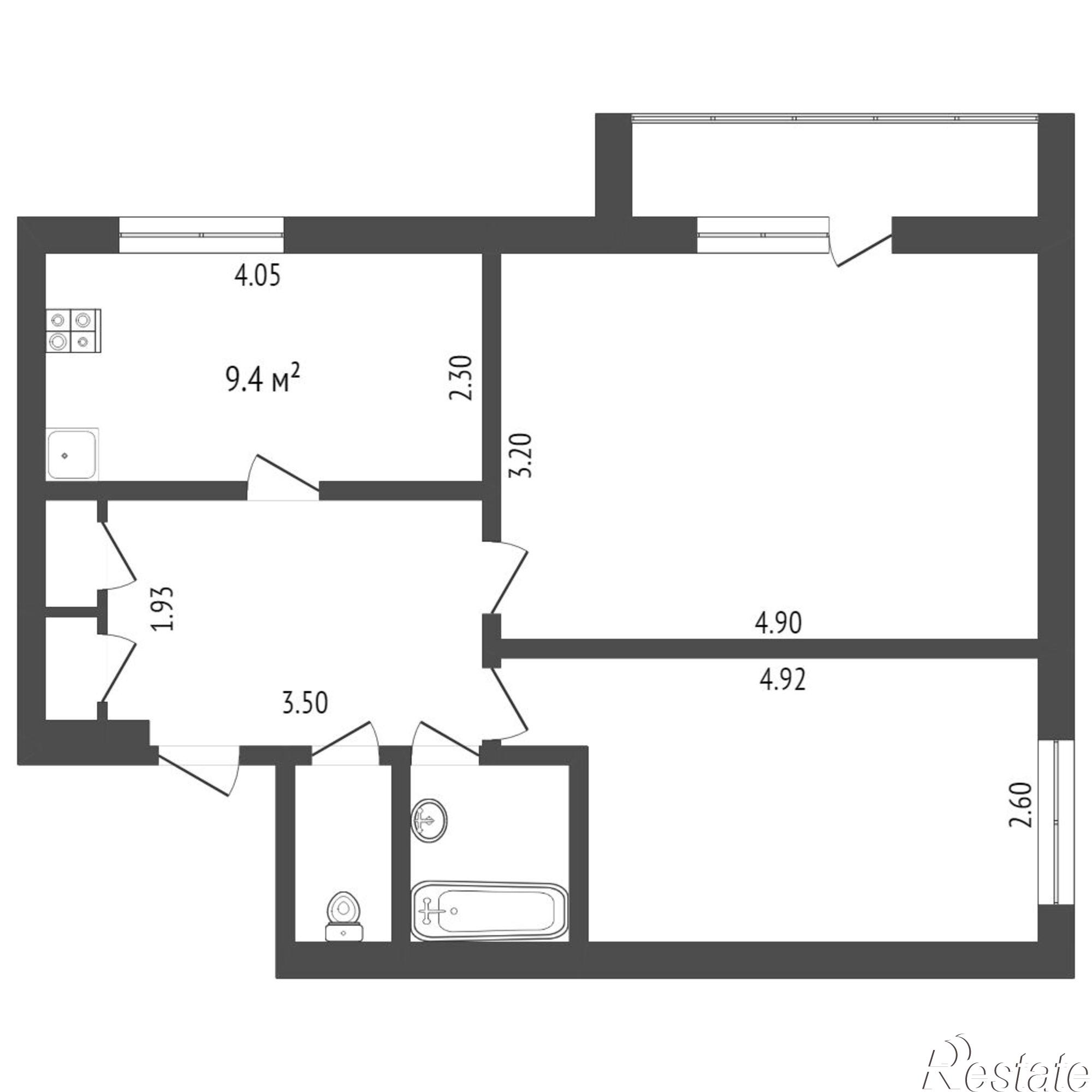 Купить квартиру за 4 300 000 рублей на Ивана Крылова (Водников), 19