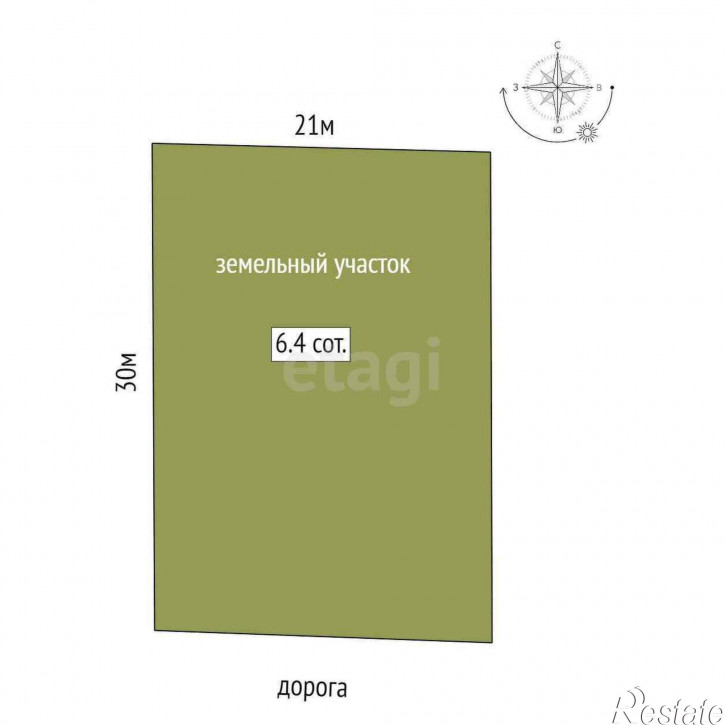 Земельный участок 6-ая Сосновая,