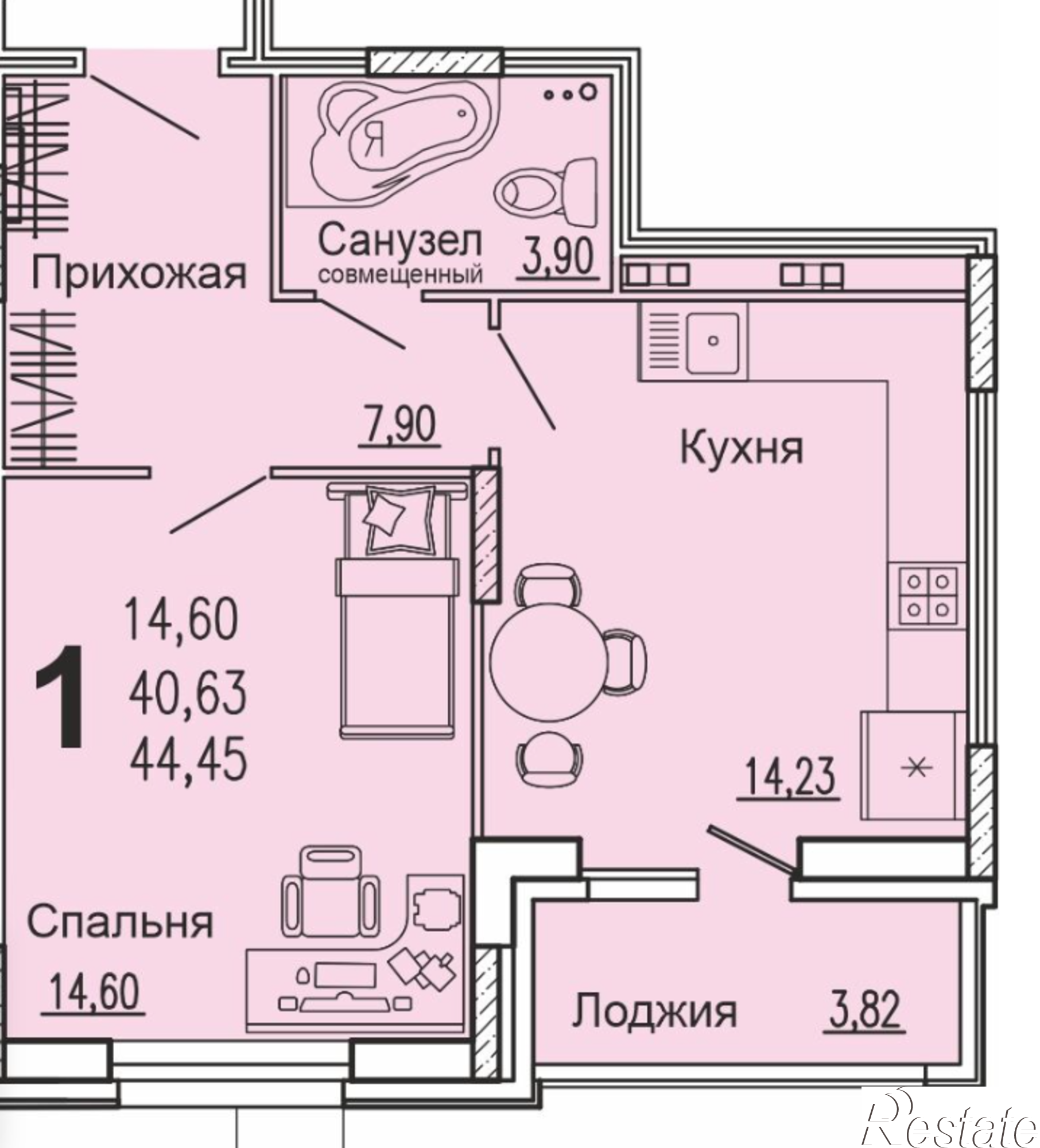 Купить квартиру за 4 455 000 рублей на г Пенза, ул Богданова, уч 34