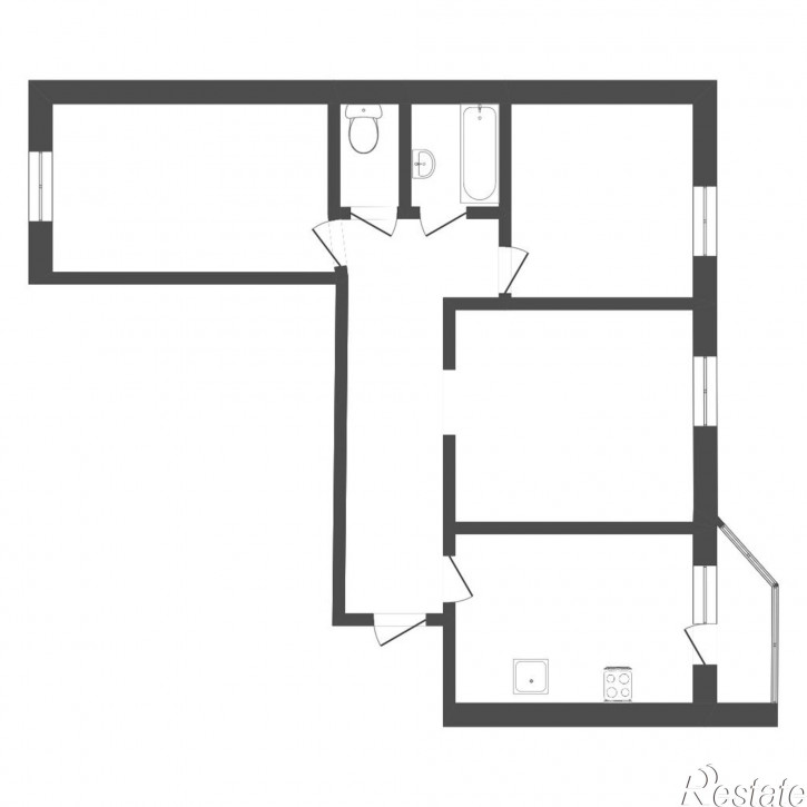 4-комн квартира Тимофея Чаркова, 81