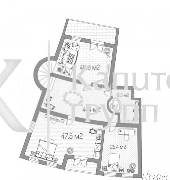 5-комн квартира улица Республики, 156к1