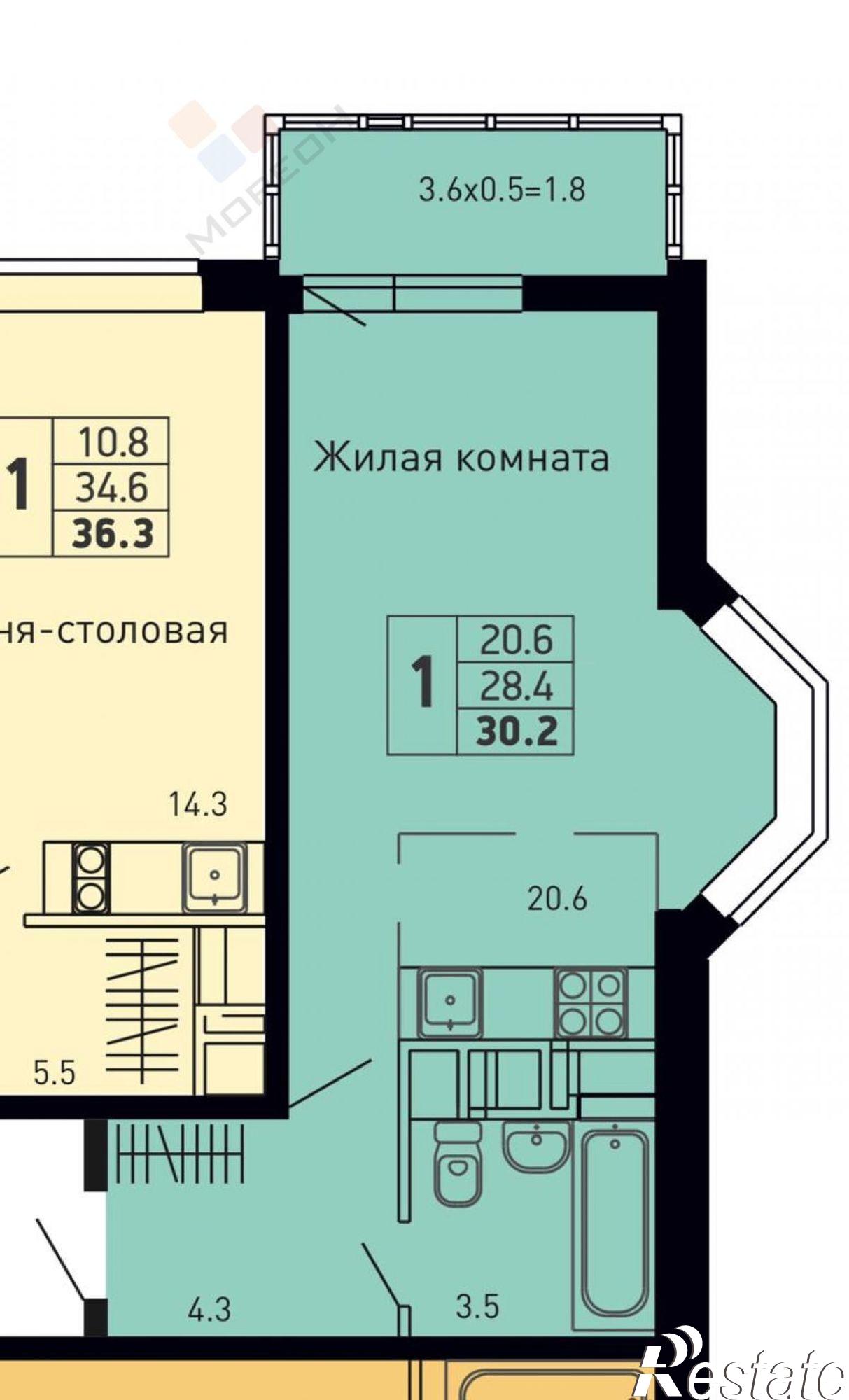 Купить квартиру за 6 000 000 рублей на Героя Яцкова И.В. ул, 1/11 лит.4