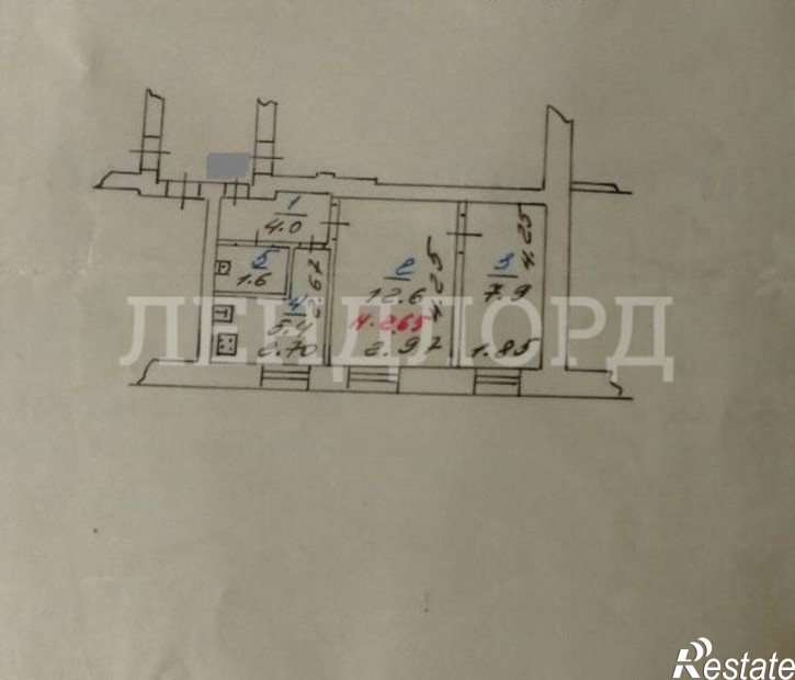 2-комн квартира улица Черевичкина, 5-7/18
