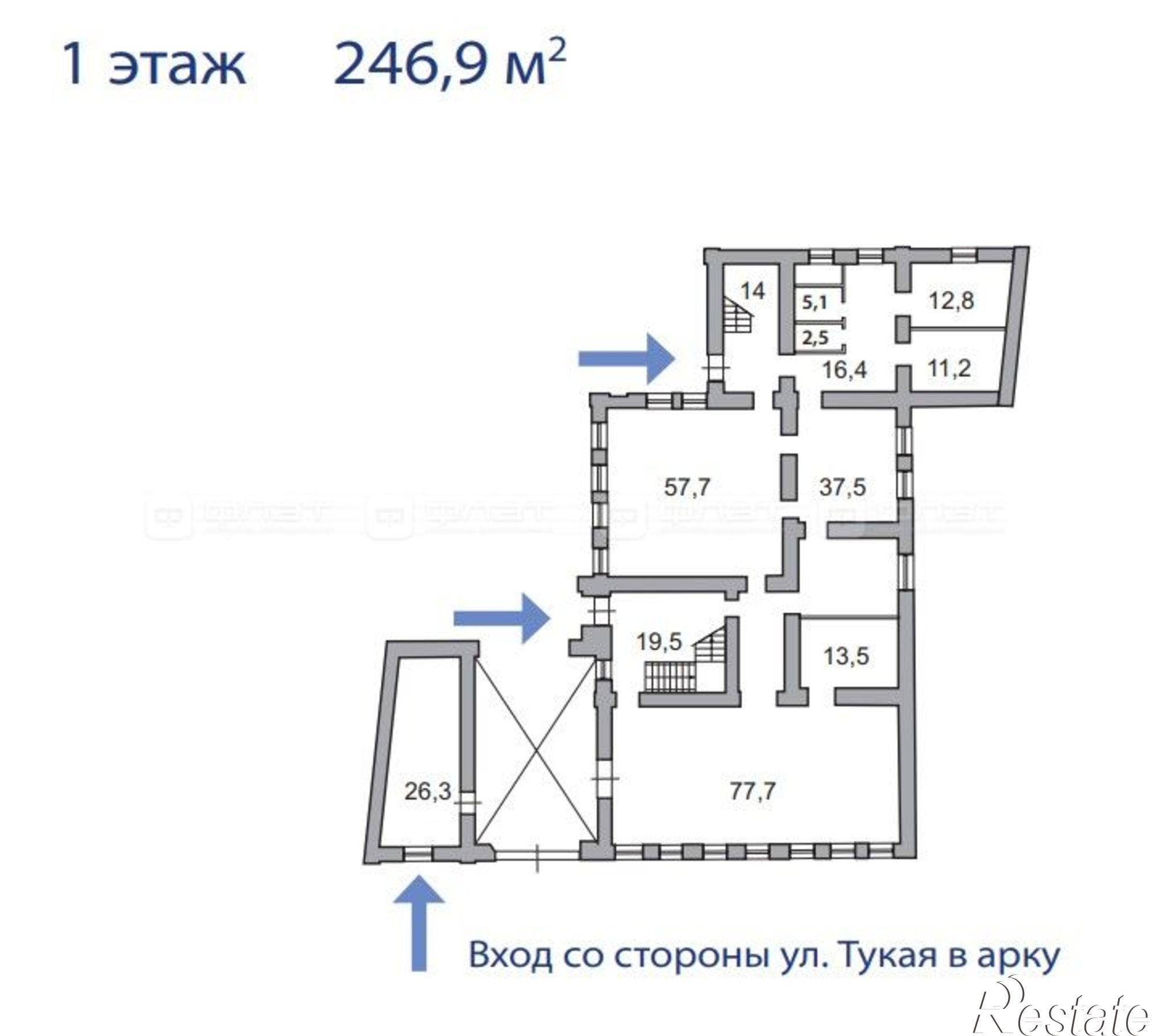 Купить офис, помещение под офис за 125 000 000 рублей на ул. Габдуллы Тукая, дом 84