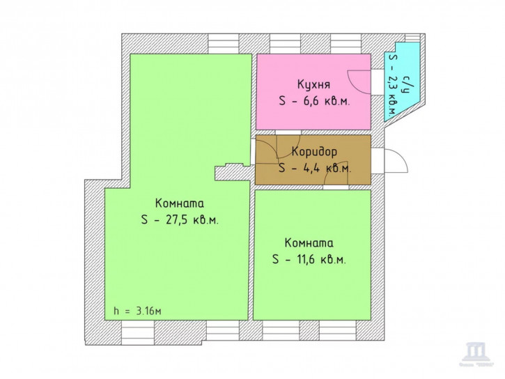 2-комн квартира Чехова пр-кт., 84
