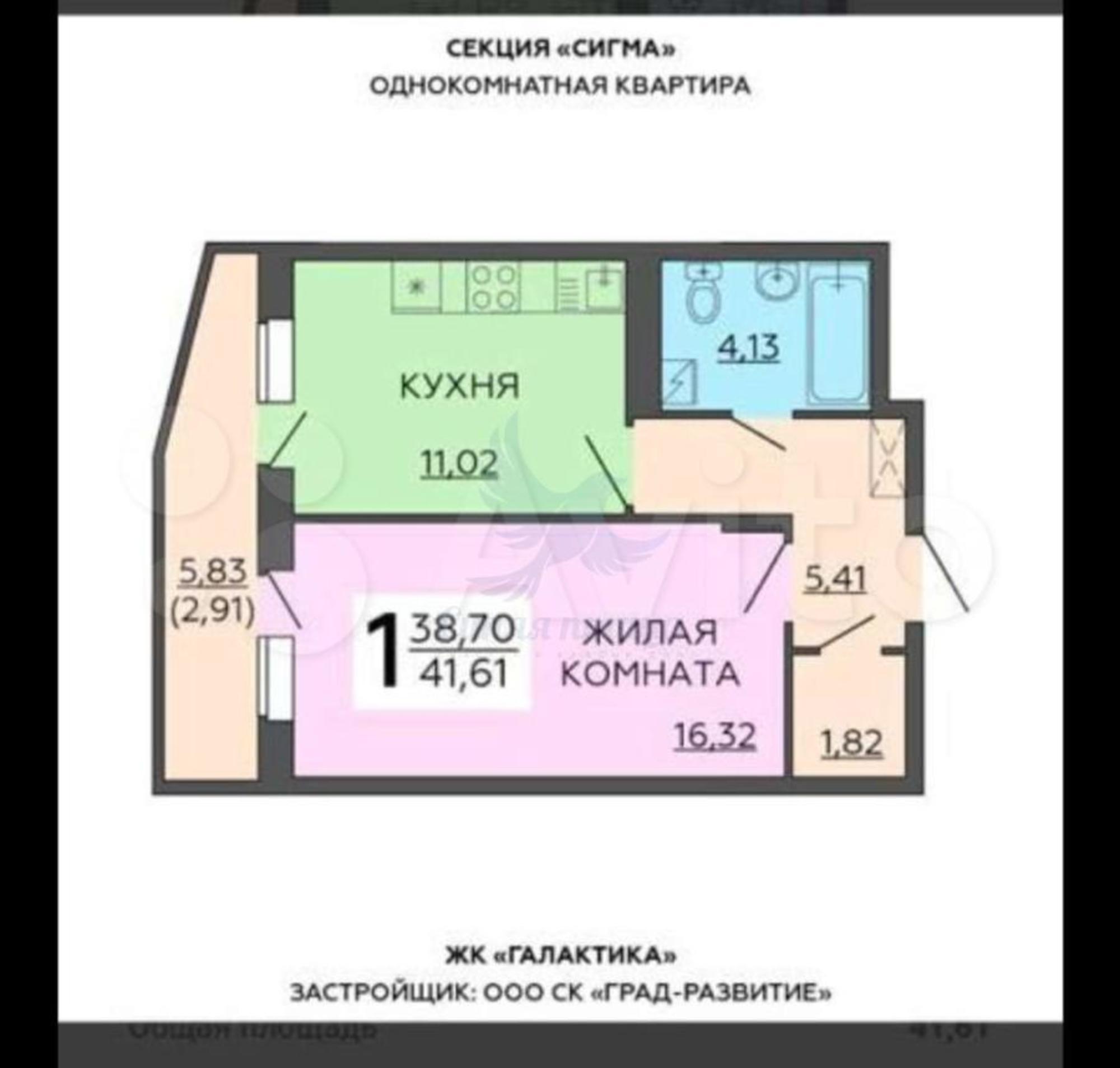 Купить квартиру за 3 250 000 рублей на Коминтерновский