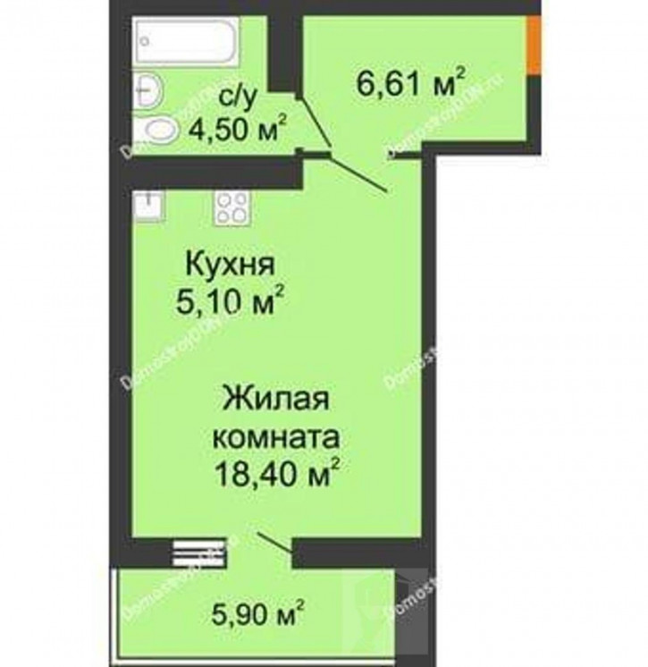 1-комн квартира Военвед, Оганова