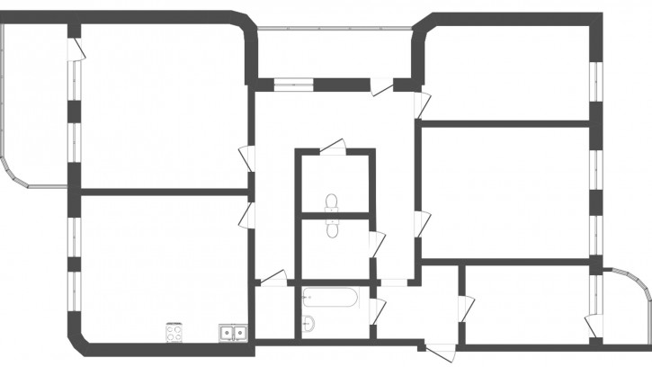 4-комн квартира Холодильная, 85/1
