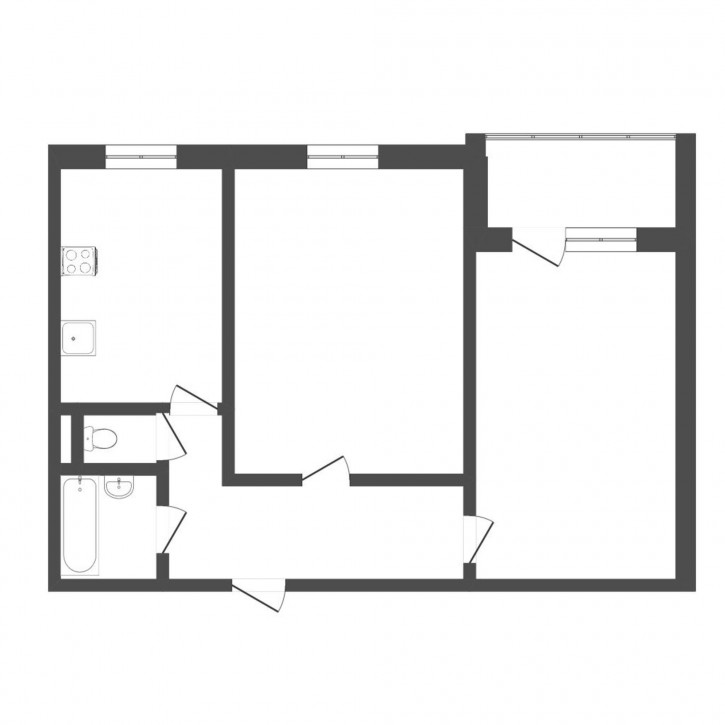 2-комн квартира Мебельщиков, 12
