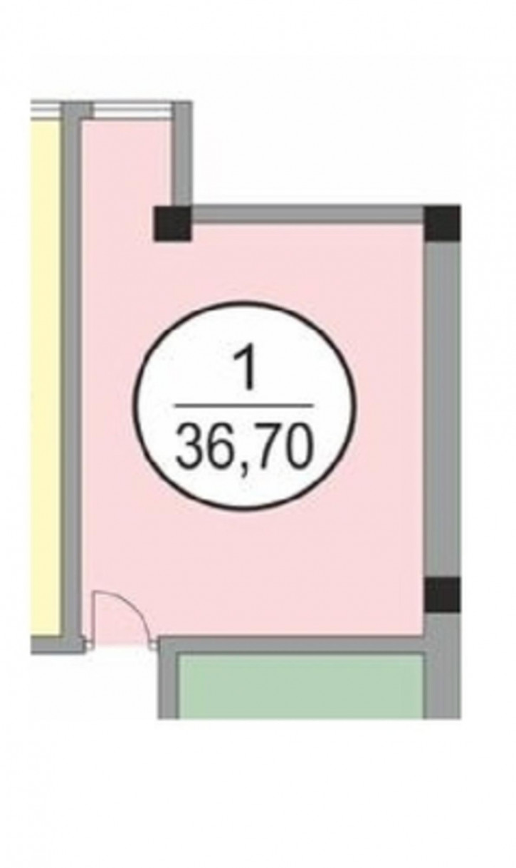 1-комн квартира в новом доме Беранда с, Виноградная ул, 55/1