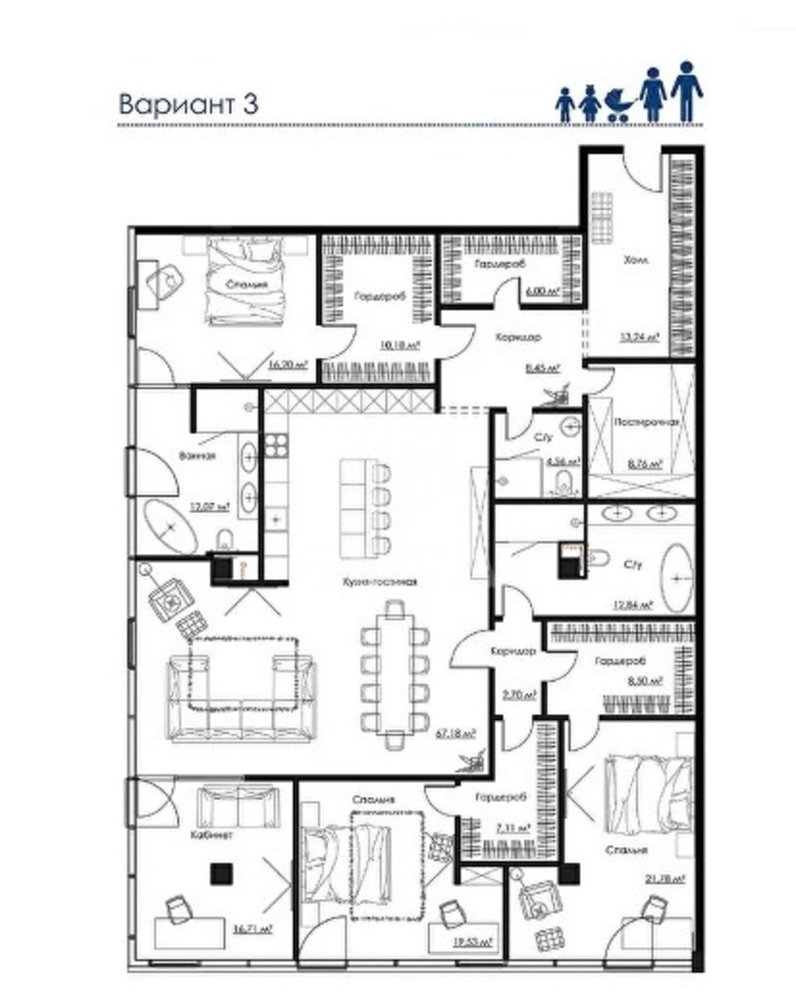 Купить квартиру за 26 763 500 рублей на Куколкина улица, 18