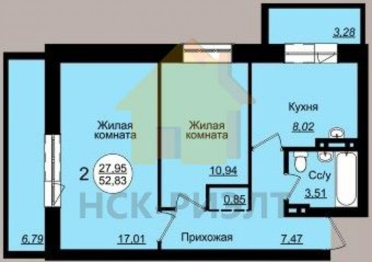 2-комн квартира ул. Беловежская,50