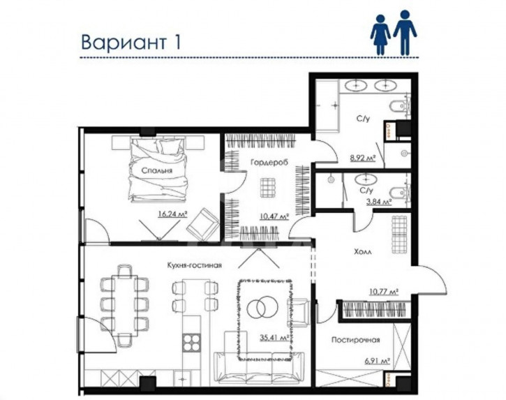 2-комн квартира Куколкина улица, 18