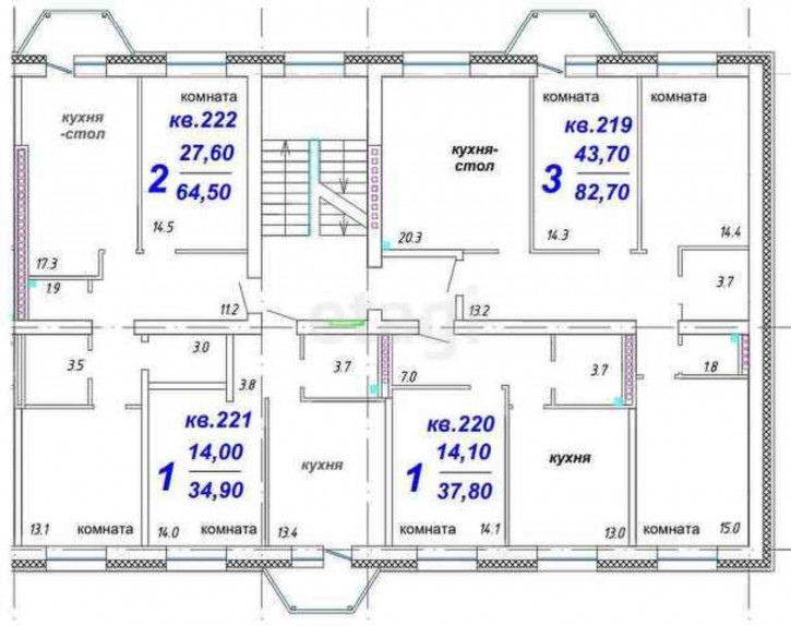 3-комн квартира в новом доме , 6