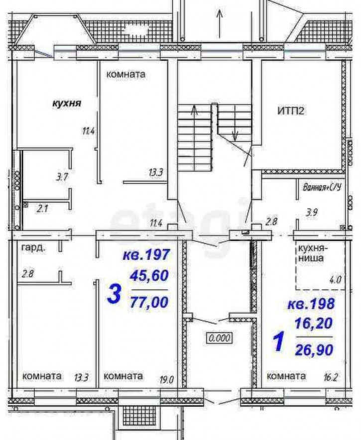 3-комн квартира в новом доме , 6