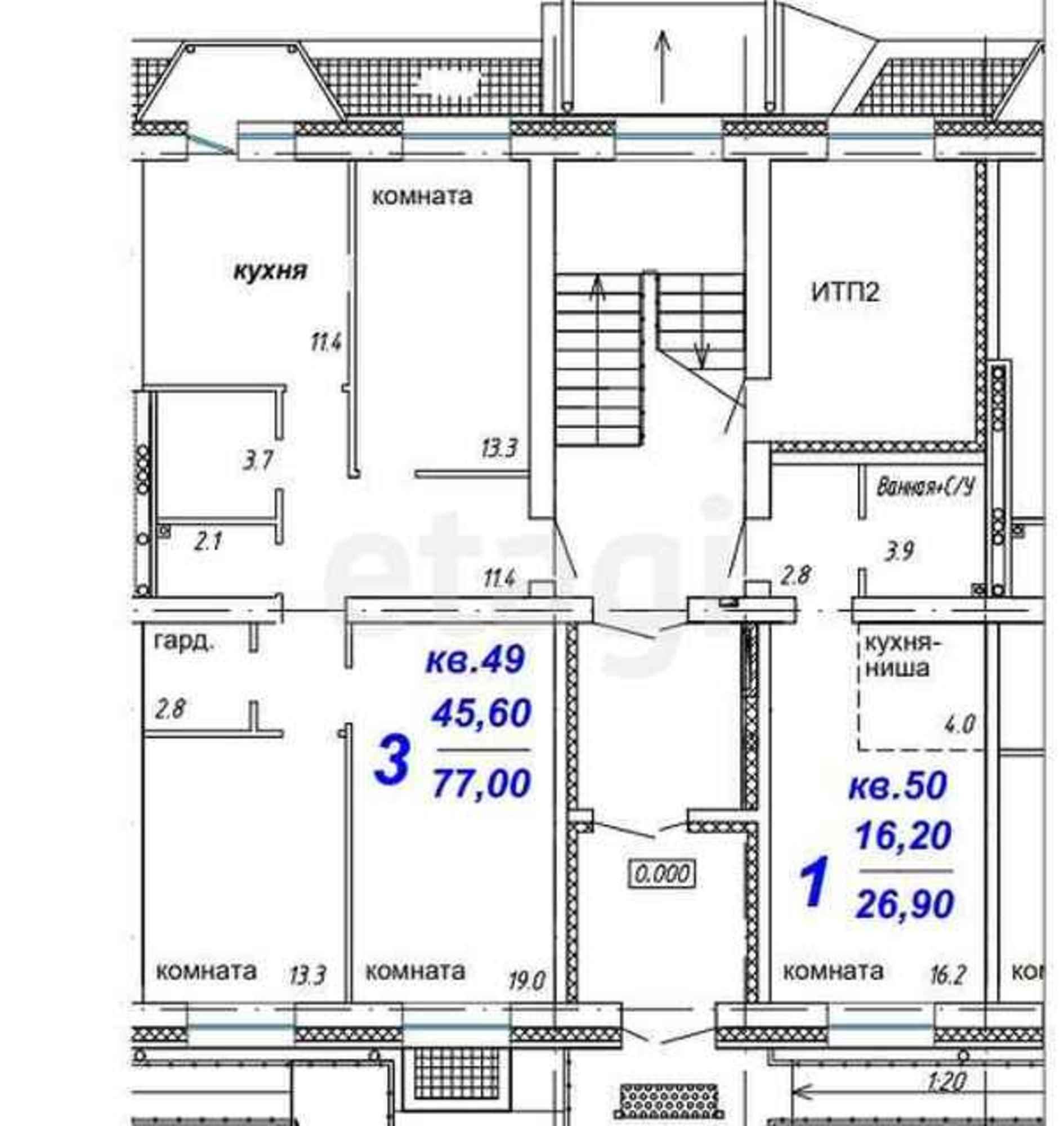 Купить квартиру за 7 603 200 рублей на , 4