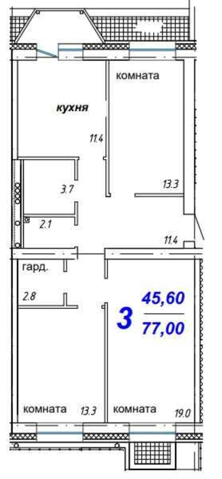 Купить квартиру за 7 603 200 рублей на , 4